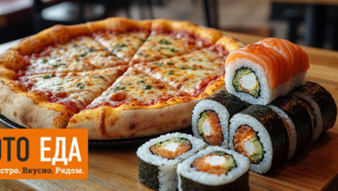 Сеты и пицца со скидками 50% от службы доставки «ЭТО ЕДА»